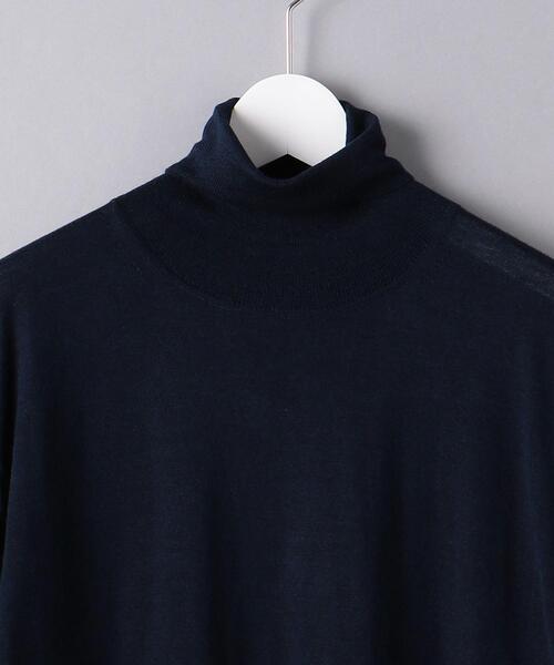 UNITED ARROWS（ユナイテッドアローズ）の「＜UNITED ARROWS＞ ハイゲージ タートルネック ニット（ニット/セーター・メンズ・ブラック/ネイビー/オフホワイト/ダークグレー・S/M/L/XL）」の21枚目の写真