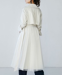 SAISON DE PAPILLON | チュールドッキングトレンチコート(トレンチコート)