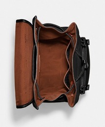 希少 美品✨コーチ リュック リーグ フラップ 巾着 レザー キルティング 黒 COACH(コーチ)の「リーグ フラップ バックパック ウィズ