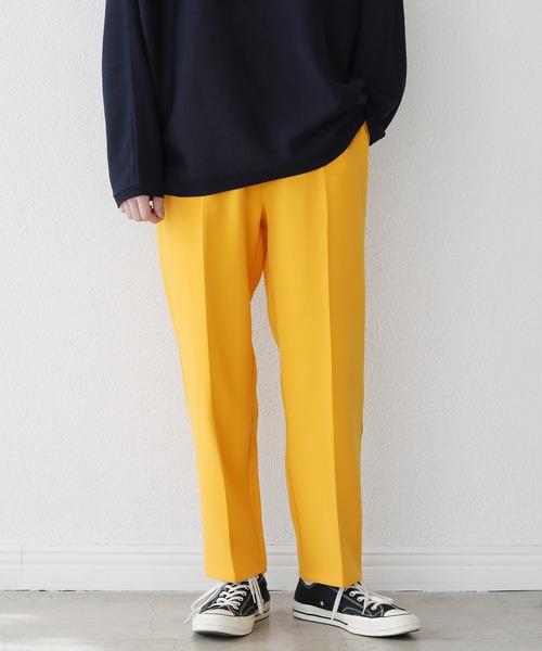 ASTRONOMY（アストロノミー）の「マルチカラーセンタープレスストレートカラーパンツ　スラックス（スラックス・メンズ・グレー系/ブラック/イエロー/グリーン/チャコール/レッド/パープル/テラコッタ/ブルー/ネイビー・XL/M/L/S）」の16枚目の写真