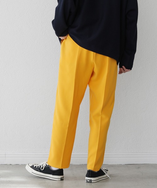 ASTRONOMY（アストロノミー）の「マルチカラーセンタープレスストレートカラーパンツ　スラックス（スラックス・メンズ・グレー系/ブラック/イエロー/グリーン/チャコール/レッド/パープル/テラコッタ/ブルー/ネイビー・XL/M/L/S）」の15枚目の写真