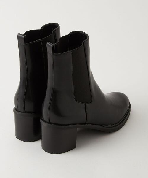 green label relaxing（グリーンレーベルリラクシング）の「サイドゴア ショートブーツ(6cmヒール)-撥水-（ブーツ・レディース・ブラック/オリーブ・S/M/L/XL/XS）」の7枚目の写真