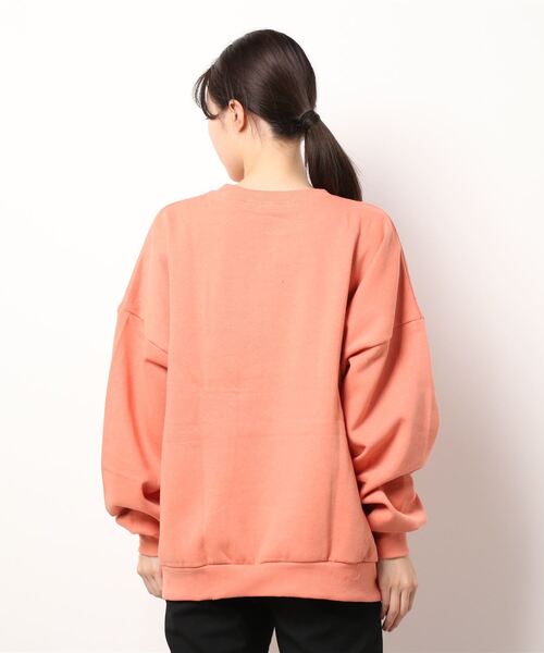 reca（レカ）の「裏起毛ボリュームスリーブシンプルスウェット（スウェット・レディース・アイボリー/ブラック/ライトブルー/オレンジ/チャコール/グレー・FREE）」の7枚目の写真