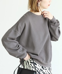 reca | 裏起毛ボリュームスリーブシンプルスウェット(スウェット)