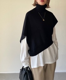 y/m by misato | アシンメトリータートルベスト(ニット/セーター)