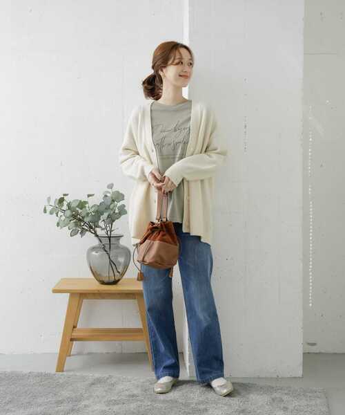 URBAN RESEARCH DOORS(アーバンリサーチドアーズ)の「PEACE BEGINGプリントTシャツ(Tシャツ/カットソー・レディース・チャコールグレー/カーキ/ライトベージュ・ONE)」の19枚目の写真