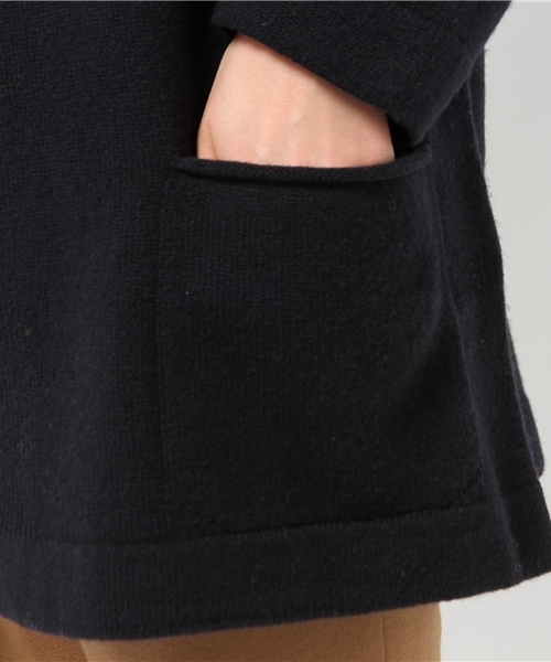 SHIPS for women(シップスフォーウィメン)の「★★liflattie ships:オープン ロング カーディガン(カーディガン/ボレロ・レディース・シルバーグレー/ネイビー・ONE SIZE)」の8枚目の写真