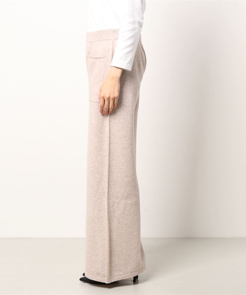 SISLEY（シスレー）の「ウールニットワイドパンツ（その他パンツ・レディース・ライトベージュ/ダークグレー/ブラック・LARGE/SMALL/MEDIUM）」の4枚目の写真
