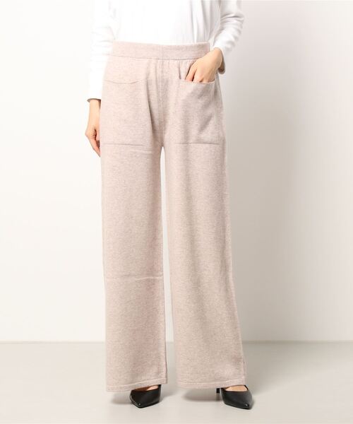 SISLEY（シスレー）の「ウールニットワイドパンツ（その他パンツ・レディース・ライトベージュ/ダークグレー/ブラック・LARGE/SMALL/MEDIUM）」の6枚目の写真