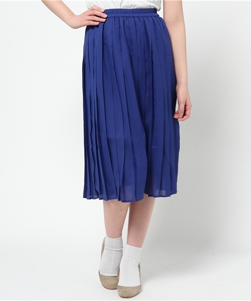 WEGO（ウィゴー）の「WEGO/ミドルプリーツスカート（スカート・レディース・オフホワイト/ブラック/ブルー/レッド・FREE）」の9枚目の写真