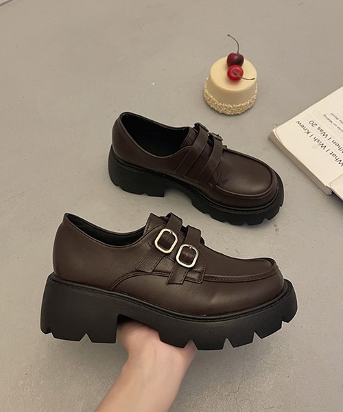 aimoha（アイモハ）の「厚底レトロローファー（ローファー・レディース・ブラウン/ブラック・22.5cm/24.0cm/24.5cm/23.5cm/23.0cm）」の17枚目の写真