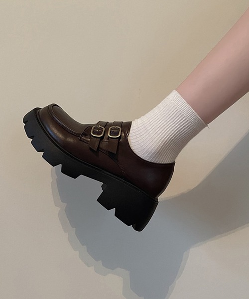 aimoha（アイモハ）の「厚底レトロローファー（ローファー・レディース・ブラウン/ブラック・22.5cm/24.0cm/24.5cm/23.5cm/23.0cm）」の10枚目の写真