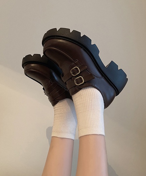 aimoha（アイモハ）の「厚底レトロローファー（ローファー・レディース・ブラウン/ブラック・22.5cm/24.0cm/24.5cm/23.5cm/23.0cm）」の8枚目の写真