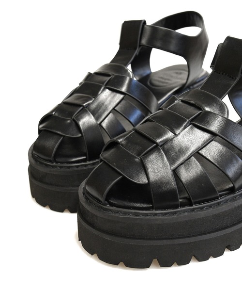 NOFALL（ノーフォール）の「厚底トラックソールグルカサンダル（サンダル・レディース・ホワイト/ブラック・M/LL/3L/S/L）」の19枚目の写真