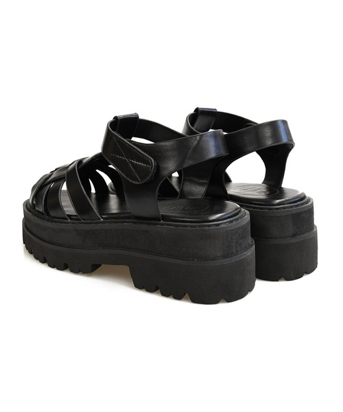 NOFALL（ノーフォール）の「厚底トラックソールグルカサンダル（サンダル・レディース・ホワイト/ブラック・M/LL/3L/S/L）」の5枚目の写真