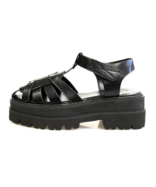 NOFALL（ノーフォール）の「厚底トラックソールグルカサンダル（サンダル・レディース・ホワイト/ブラック・M/LL/3L/S/L）」の3枚目の写真