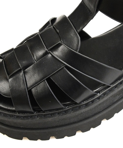 NOFALL（ノーフォール）の「厚底トラックソールグルカサンダル（サンダル・レディース・ホワイト/ブラック・M/LL/3L/S/L）」の6枚目の写真