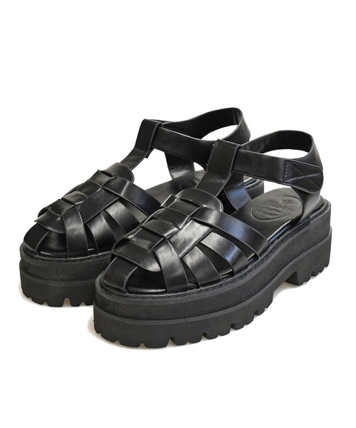 NOFALL（ノーフォール）の「厚底トラックソールグルカサンダル（サンダル・レディース・ホワイト/ブラック・M/LL/3L/S/L）」の9枚目の写真