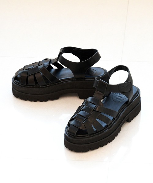 NOFALL（ノーフォール）の「厚底トラックソールグルカサンダル（サンダル・レディース・ホワイト/ブラック・M/LL/3L/S/L）」の16枚目の写真