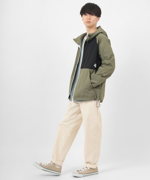 POWER TO THE PEOPLE（パワートゥーザピープル）の「【POWER TO THE PEOPLE/パワー トゥザ ピープル】切替え ナイロン ストレッチパーカー/ナイロンジャケット/【撥水】【防汚】【速乾】【軽量】（ナイロンジャケット・メンズ・ブラック/ベージュ/カーキ・M/L/XL）」の15枚目の写真