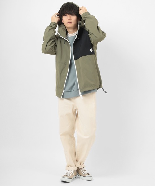 POWER TO THE PEOPLE（パワートゥーザピープル）の「【POWER TO THE PEOPLE/パワー トゥザ ピープル】切替え ナイロン ストレッチパーカー/ナイロンジャケット/【撥水】【防汚】【速乾】【軽量】（ナイロンジャケット・メンズ・ブラック/ベージュ/カーキ・M/L/XL）」の16枚目の写真