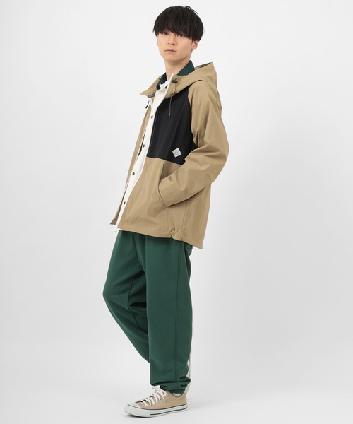 POWER TO THE PEOPLE（パワートゥーザピープル）の「【POWER TO THE PEOPLE/パワー トゥザ ピープル】切替え ナイロン ストレッチパーカー/ナイロンジャケット/【撥水】【防汚】【速乾】【軽量】（ナイロンジャケット・メンズ・ブラック/ベージュ/カーキ・M/L/XL）」の17枚目の写真