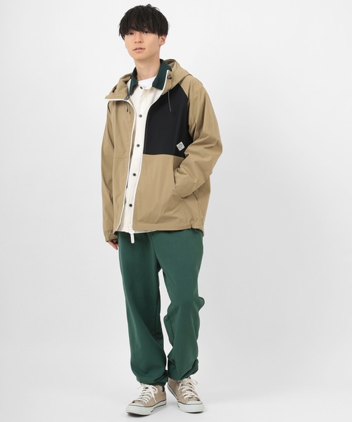 POWER TO THE PEOPLE（パワートゥーザピープル）の「【POWER TO THE PEOPLE/パワー トゥザ ピープル】切替え ナイロン ストレッチパーカー/ナイロンジャケット/【撥水】【防汚】【速乾】【軽量】（ナイロンジャケット・メンズ・ブラック/ベージュ/カーキ・M/L/XL）」の18枚目の写真