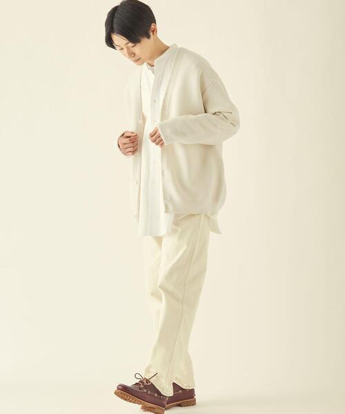 info. BEAUTY&YOUTH（インフォビューティアンドユース）の「【WEB限定】＜info. BEAUTY&YOUTH＞ 12GG オーバーサイズ カーディガン（カーディガン/ボレロ・メンズ・オフホワイト/ロイヤルブルー/その他1/ライム・S/M/L）」の8枚目の写真