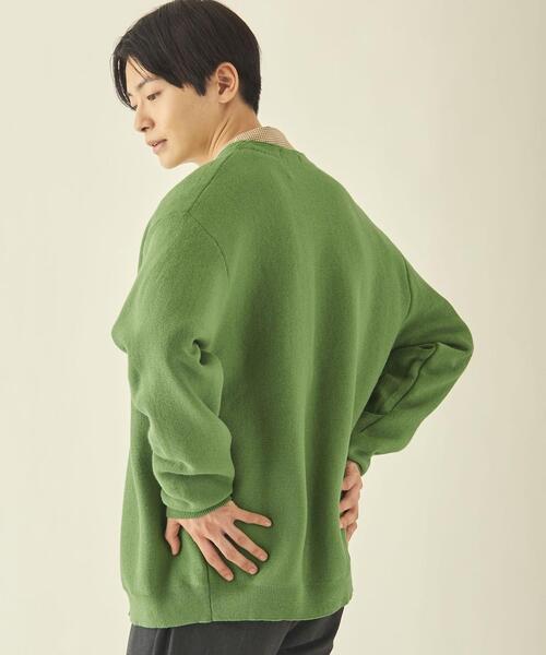 info. BEAUTY&YOUTH（インフォビューティアンドユース）の「【WEB限定】＜info. BEAUTY&YOUTH＞ 12GG オーバーサイズ カーディガン（カーディガン/ボレロ・メンズ・オフホワイト/ロイヤルブルー/その他1/ライム・S/M/L）」の16枚目の写真