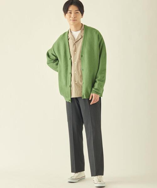 info. BEAUTY&YOUTH（インフォビューティアンドユース）の「【WEB限定】＜info. BEAUTY&YOUTH＞ 12GG オーバーサイズ カーディガン（カーディガン/ボレロ・メンズ・オフホワイト/ロイヤルブルー/その他1/ライム・S/M/L）」の19枚目の写真