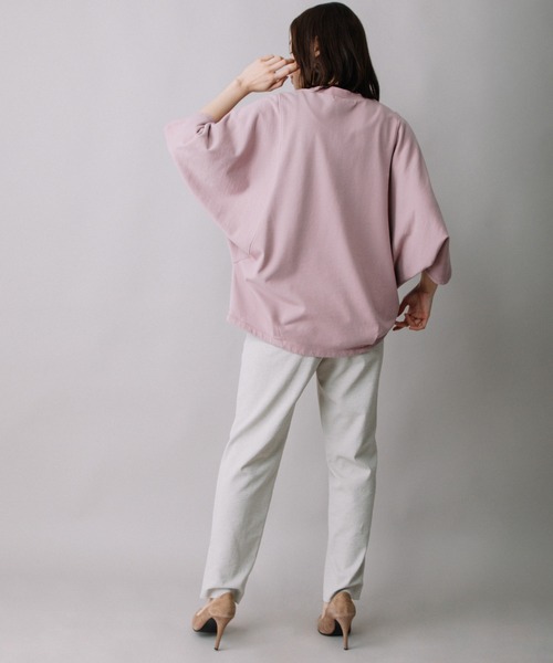 Munich（ミューニック）の「ミニフレンチテリーディフォームスリーブトップス（Tシャツ/カットソー・レディース・ベージュ/ピンク/ダークグレー・FREE）」の9枚目の写真