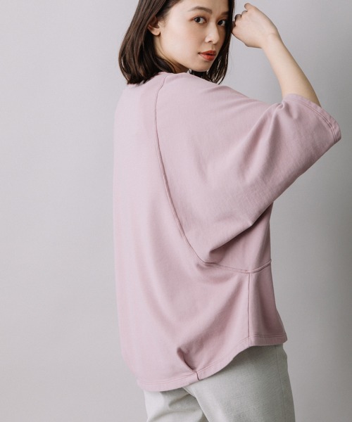 Munich（ミューニック）の「ミニフレンチテリーディフォームスリーブトップス（Tシャツ/カットソー・レディース・ベージュ/ピンク/ダークグレー・FREE）」の14枚目の写真