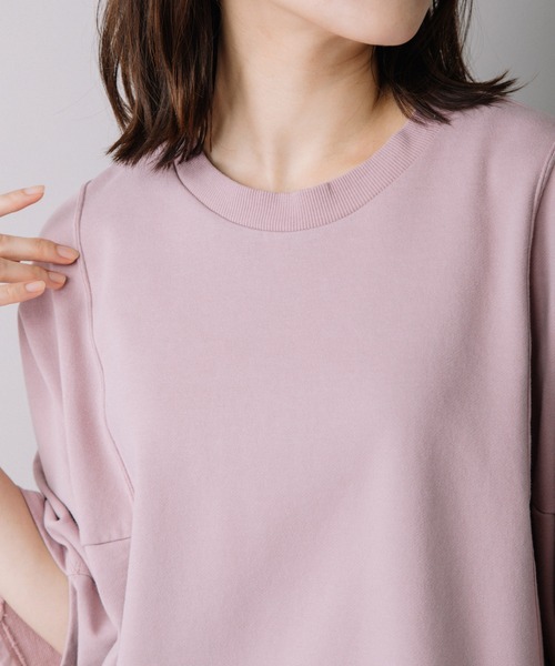 Munich（ミューニック）の「ミニフレンチテリーディフォームスリーブトップス（Tシャツ/カットソー・レディース・ベージュ/ピンク/ダークグレー・FREE）」の16枚目の写真