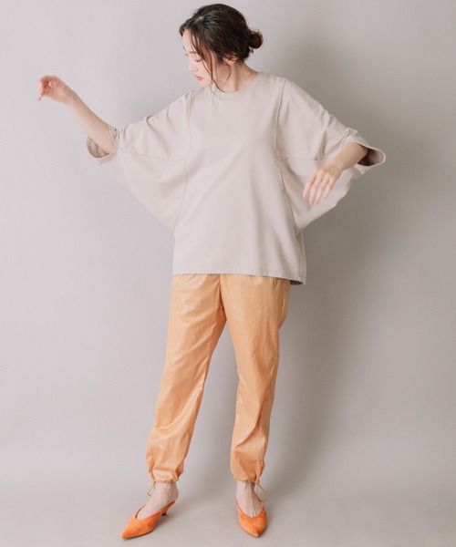 Munich（ミューニック）の「ミニフレンチテリーディフォームスリーブトップス（Tシャツ/カットソー・レディース・ベージュ/ピンク/ダークグレー・FREE）」の22枚目の写真