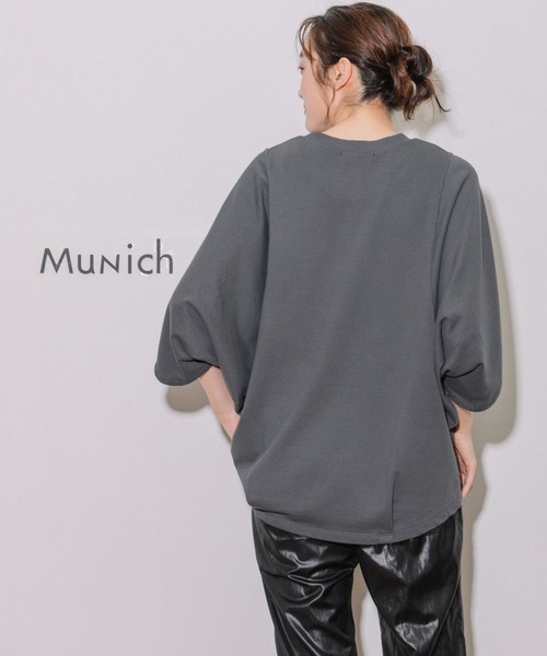 Munich（ミューニック）の「ミニフレンチテリーディフォームスリーブトップス（Tシャツ/カットソー・レディース・ベージュ/ピンク/ダークグレー・FREE）」の6枚目の写真