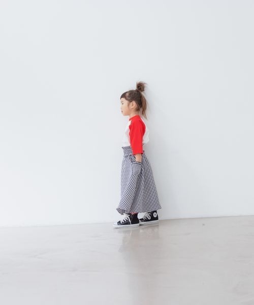 LOWRYS FARM（ローリーズファーム）の「ギンガムギャザースカート　264210（スカート・キッズ・ブラック/ピンク/ブルー・110cm/120cm/130cm/140cm/150cm）」の11枚目の写真