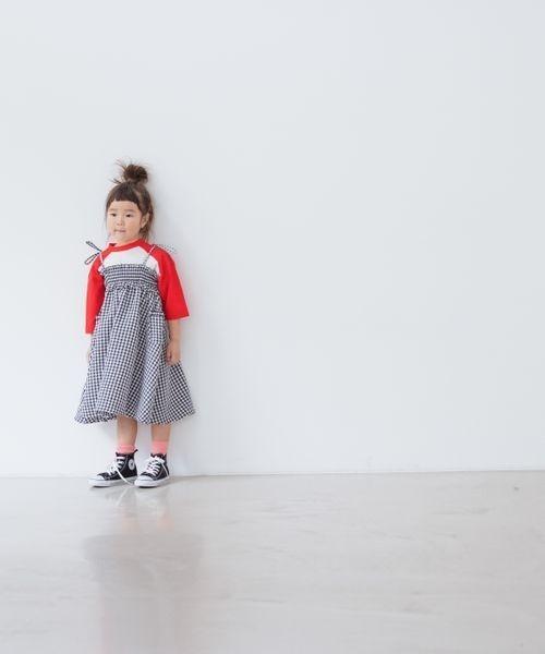LOWRYS FARM（ローリーズファーム）の「ギンガムギャザースカート　264210（スカート・キッズ・ブラック/ピンク/ブルー・110cm/120cm/130cm/140cm/150cm）」の15枚目の写真