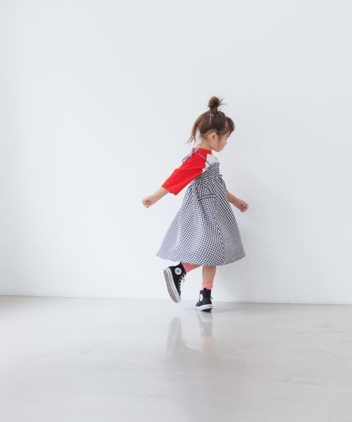 LOWRYS FARM（ローリーズファーム）の「ギンガムギャザースカート　264210（スカート・キッズ・ブラック/ピンク/ブルー・110cm/120cm/130cm/140cm/150cm）」の22枚目の写真