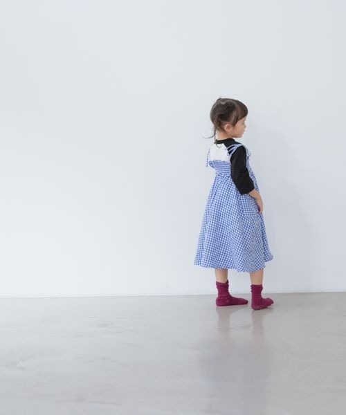 LOWRYS FARM（ローリーズファーム）の「ギンガムギャザースカート　264210（スカート・キッズ・ブラック/ピンク/ブルー・110cm/120cm/130cm/140cm/150cm）」の16枚目の写真