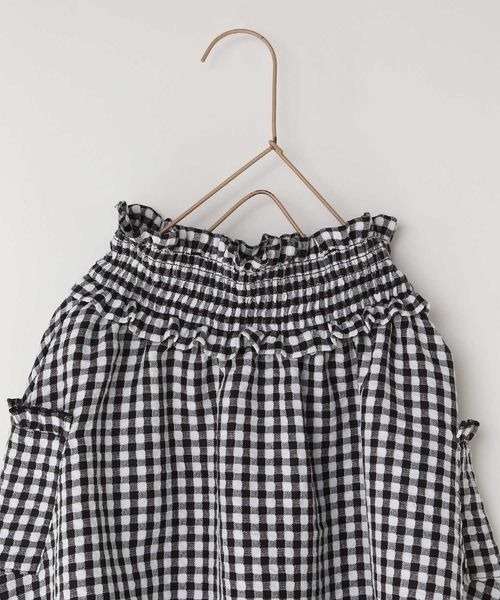 LOWRYS FARM（ローリーズファーム）の「ギンガムギャザースカート　264210（スカート・キッズ・ブラック/ピンク/ブルー・110cm/120cm/130cm/140cm/150cm）」の10枚目の写真