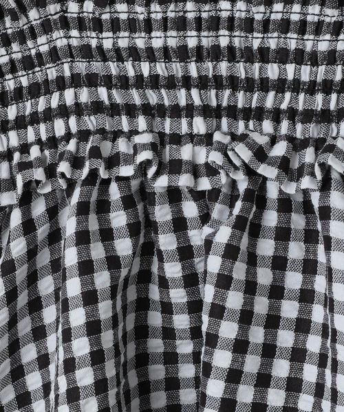 LOWRYS FARM（ローリーズファーム）の「ギンガムギャザースカート　264210（スカート・キッズ・ブラック/ピンク/ブルー・110cm/120cm/130cm/140cm/150cm）」の21枚目の写真
