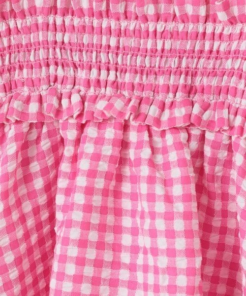 LOWRYS FARM（ローリーズファーム）の「ギンガムギャザースカート　264210（スカート・キッズ・ブラック/ピンク/ブルー・110cm/120cm/130cm/140cm/150cm）」の14枚目の写真