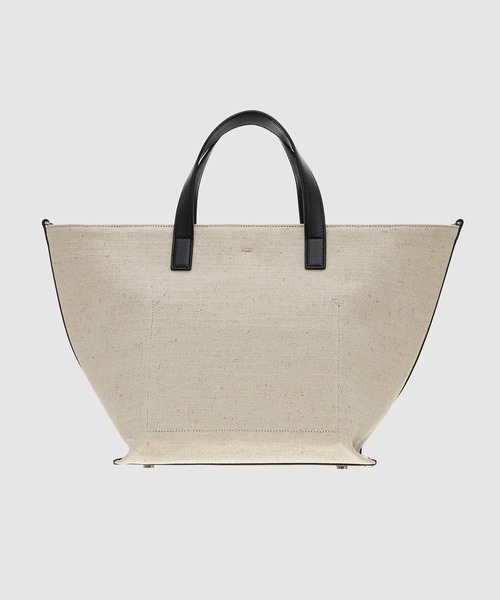 JIL SANDER（ジルサンダー）の「WANDER SQUARE SM（トートバッグ・レディース・ホワイト×ブラック・U）」の2枚目の写真