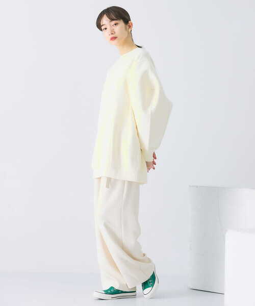 KBF(ケイビーエフ)の「ライニングスリーブスウェット(Tシャツ/カットソー・レディース・ライトブルー/ベージュ/オレンジ/アイボリー・ONE)」の10枚目の写真