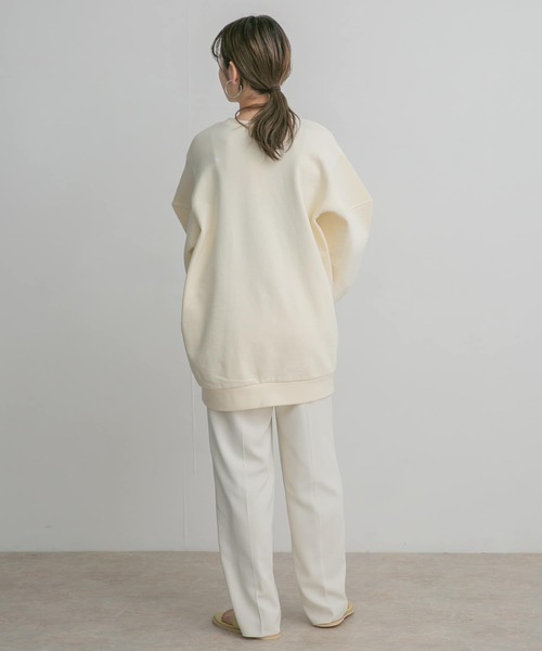 KBF(ケイビーエフ)の「ライニングスリーブスウェット(Tシャツ/カットソー・レディース・ライトブルー/ベージュ/オレンジ/アイボリー・ONE)」の13枚目の写真