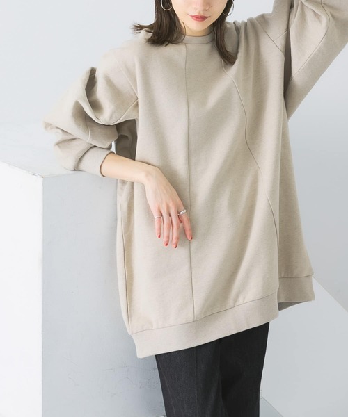 KBF(ケイビーエフ)の「ライニングスリーブスウェット(Tシャツ/カットソー・レディース・ライトブルー/ベージュ/オレンジ/アイボリー・ONE)」の14枚目の写真