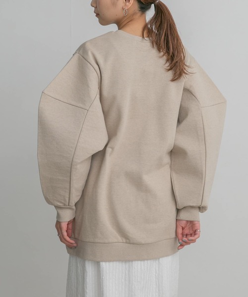 KBF(ケイビーエフ)の「ライニングスリーブスウェット(Tシャツ/カットソー・レディース・ライトブルー/ベージュ/オレンジ/アイボリー・ONE)」の21枚目の写真