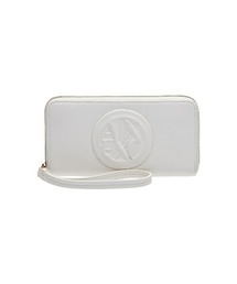 ARMANI EXCHANGE | 【A|X アルマーニ エクスチェンジ】サークルエンボスロゴ　リストレット　ジッパー長財布(財布)
