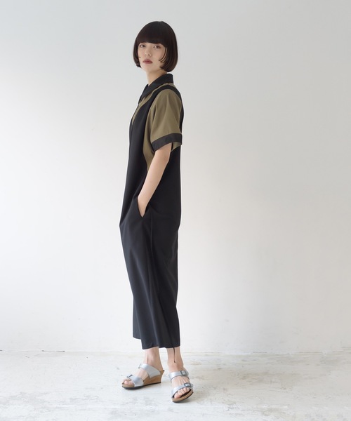 La SRIC（ラスリック）の「La SRIC / ドッキングポロOP（シャツワンピース・レディース・オフホワイト/カーキ・38）」の20枚目の写真