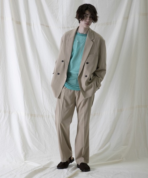 URBAN RESEARCH（アーバンリサーチ）の「URBAN RESEARCH iD　サイロギャバTWO TUCK SLACKS（その他パンツ・メンズ・ベージュ/グリーン/ネイビー・MEDIUM/LARGE）」の7枚目の写真